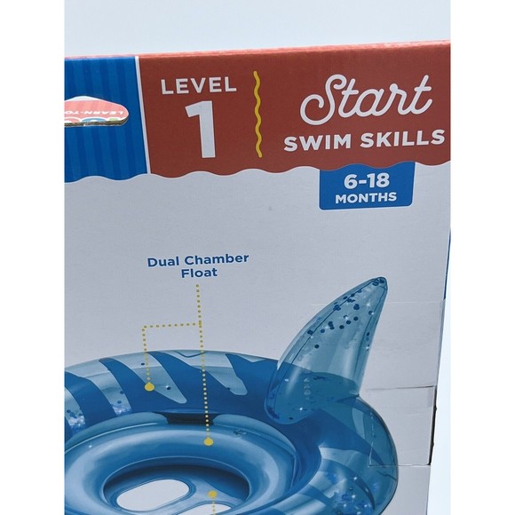 Swim School Baby Boat Level 1 Sharkie Glitter 32 Inch 6-18 Months Learn Swimming - Picture 14 of 16